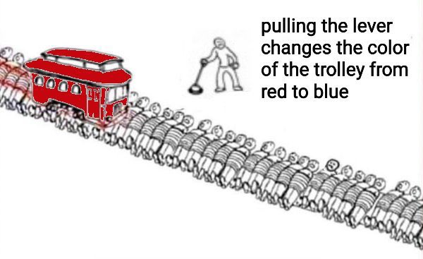 Politics as the trolley problem